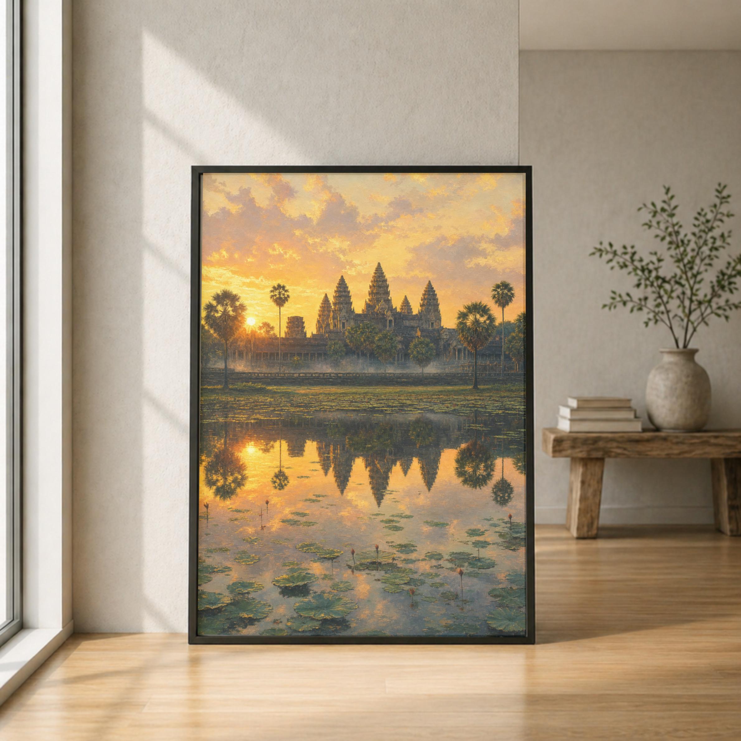 Cambodian oil painting - Etsy 日本