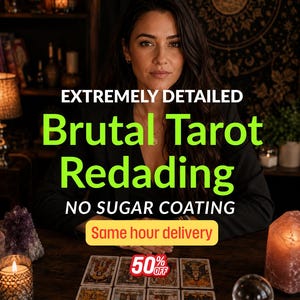Brutal tarotläsning | Brutalt ärlig psykisk läsning | Ingen sockeröverdragning | Detaljerad tarotläsning samma timme | gudomliga vägar tarot