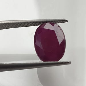 Natural blood red Ruby faceted 1 Piece Oval   Shape Gemstone, ruby loose stone faceted For Jewelry :- 8.80x 12 MM