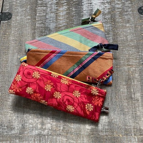 Pencil Case made from Neckties