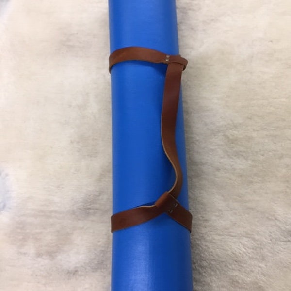 Leather Yoga Strap Etsy