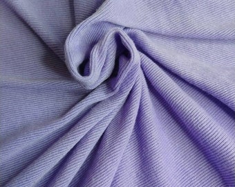 Lilac Purple Tube Rib Knit Fabric