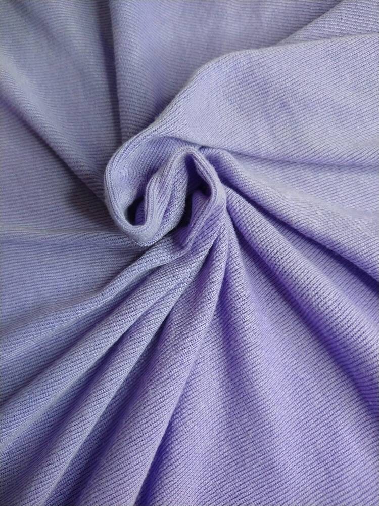 Smocked Shirred Jacquard Knit Periwinkle 54 Wide Cotton