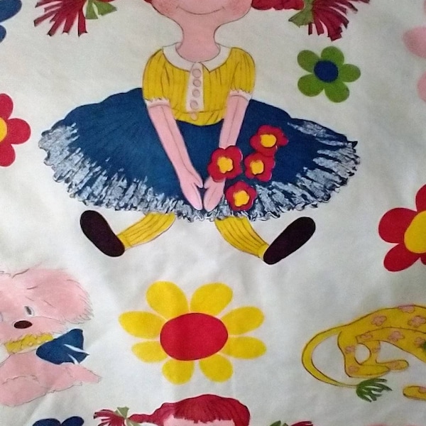 Vintage Children's Fabric