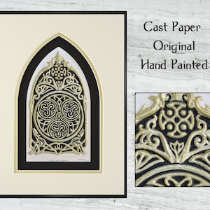 Celtic House Blessing Cast Paper Irish home blessing Scottish Celtic Knot Work housewarming realtor closing gift wall art image 1