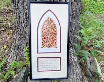 Keltischer Haussegen - Digitaler Kunstdruck 20x30cm |  Irish Scottish New Home Einweihungsgeschenk | Ästhetisches Wanddeko