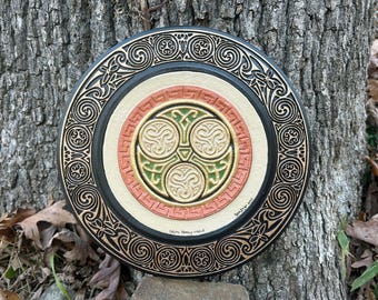 Celtic Family Circle - Cast Paper - Celtic Blessing - Irish art - Celtic art - Scottish art - Irish gift -Celtic Wheel