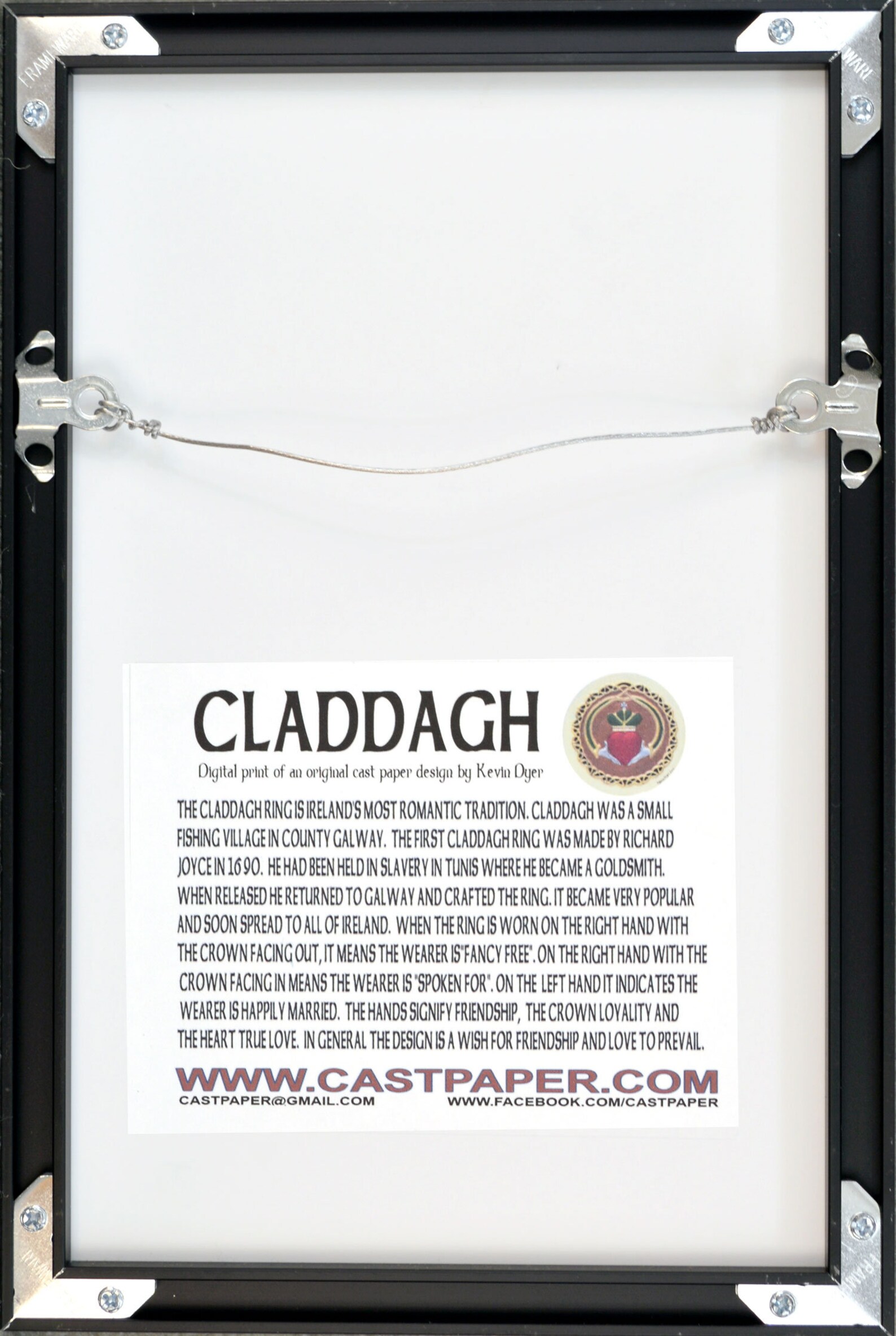 Claddagh Signed Art Print Celtic Irish Blessing Love Wedding Etsy