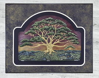 Dignity - Cast Paper - Large - Tree - Green - Spreading Oak - Landscape - Arbor - Big Tree