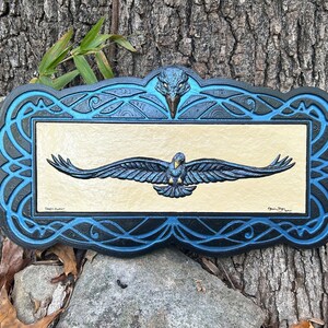 Raven Flight - cast paper art - Celtic - Norse - mythology - Odin