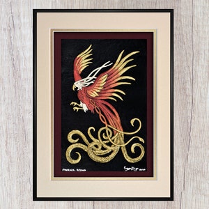 Phoenix Rising Cast Paper Fantasy art image 1