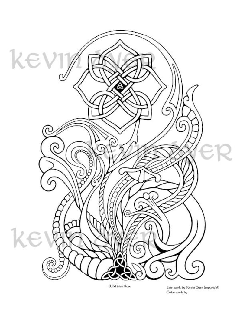 Keltische Fantasy Adult Malvorlagen Digital Download Baum - Etsy.de