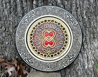 Marriage Blessing - Hand Painted Cast Paper | Irish Celtic Wedding Anniversary Valentine's Gift | Aesthetic Wall Décor