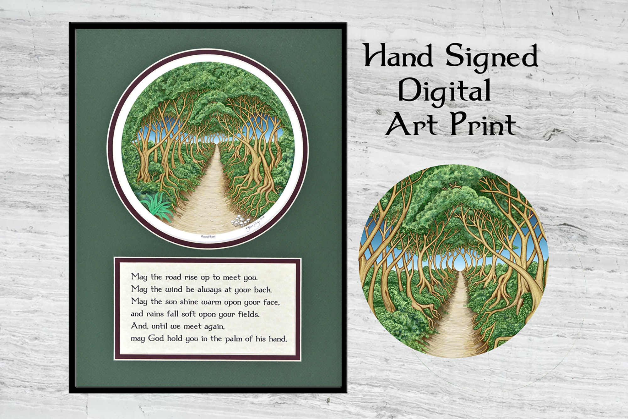 May The Road Rise Up To Meet You Framed Digital Print 12 X 16