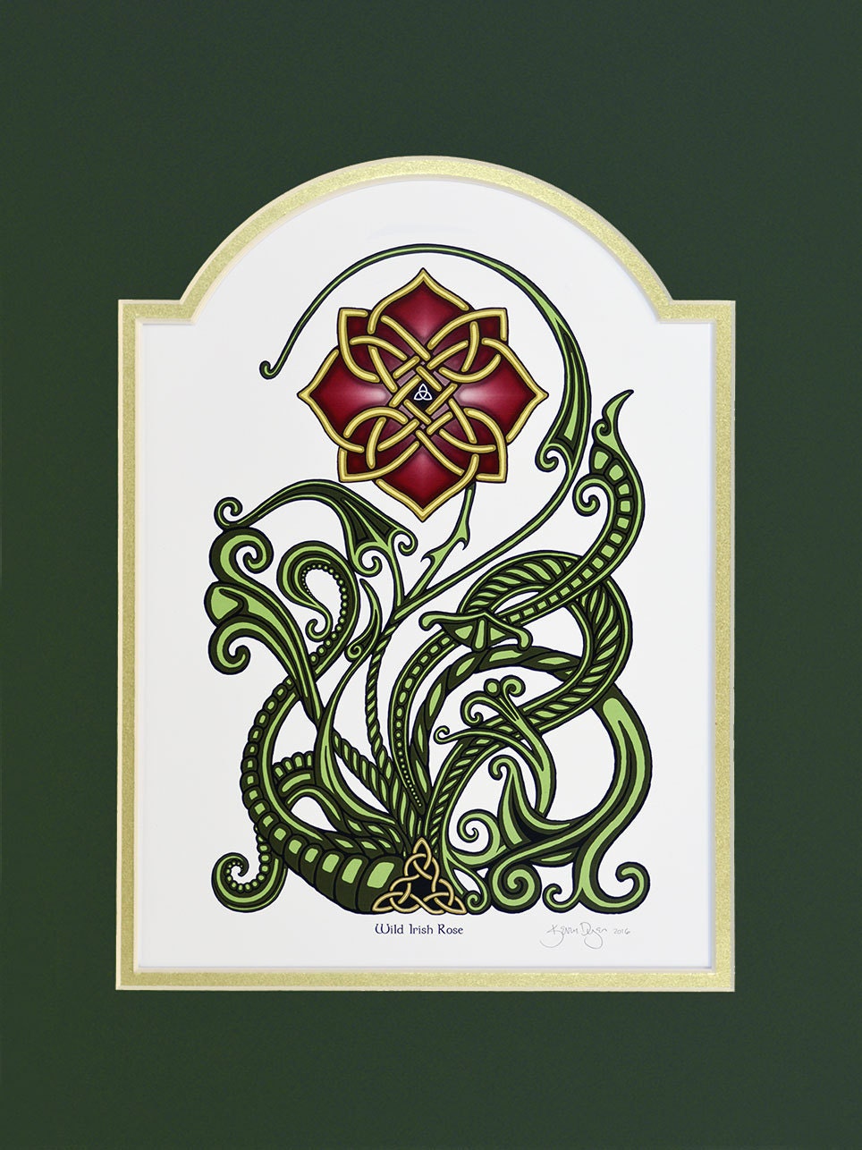 Wild Irish Rose Framed Digital Art Print 12 x 16