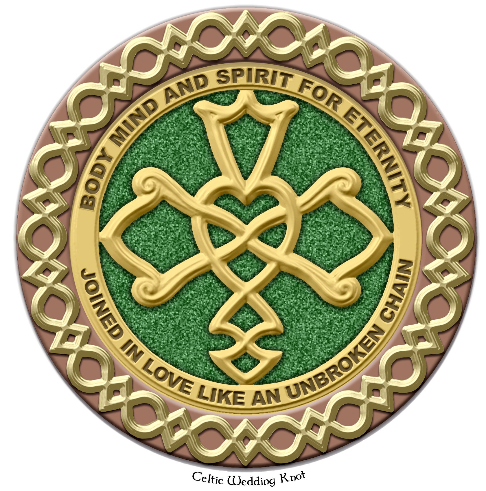Personalized Celtic Wedding Knot - framed digital print