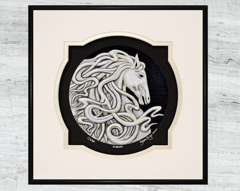 Embarr of the Flowing Mane - Cast Paper - Celtic - Mythology - Sea God