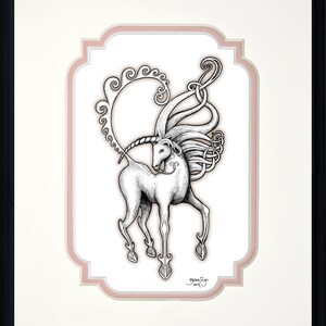 Unicorn Framed Digital Art Print Fantasy 8 x 10 image 7