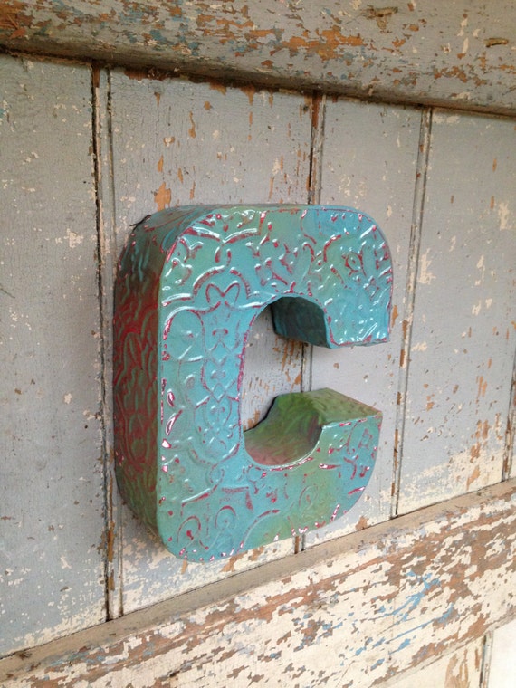 Items similar to Patina Letter C on Etsy
