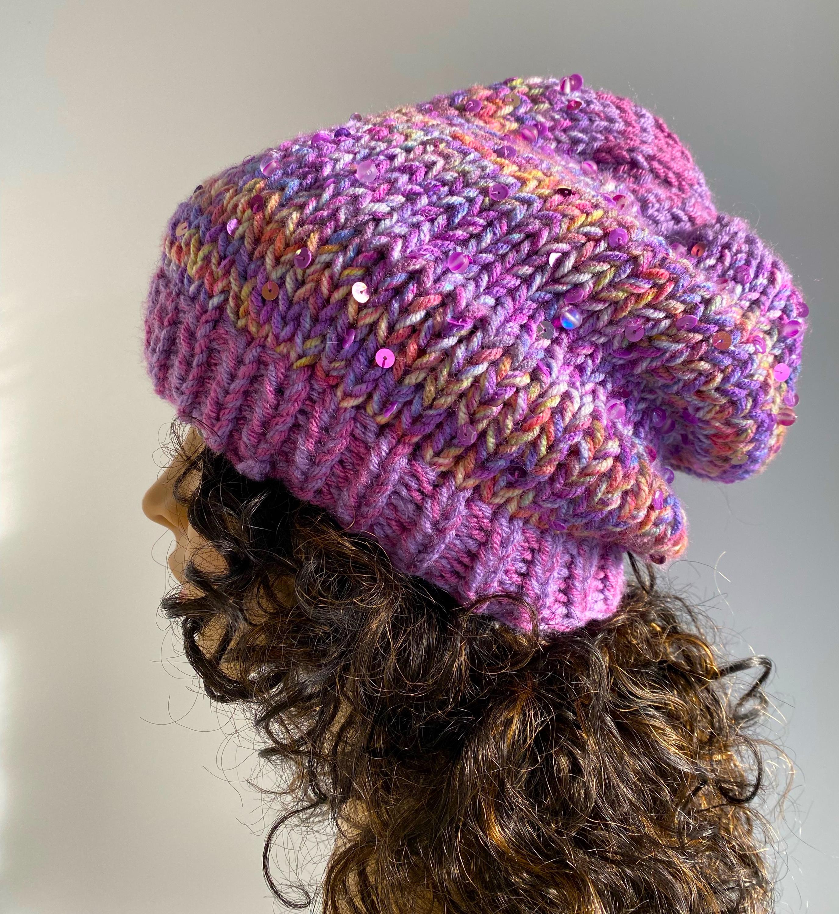 Hand Crafted Wool Knit Slouchy Hat with visor Cowl 2 piece Set adult/teen Winter Hat Beanie Womens Wool Hat Women Knit Hats Women  main image 3