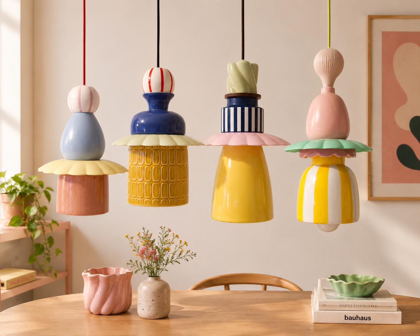 Memphis style lamp - Etsy 日本