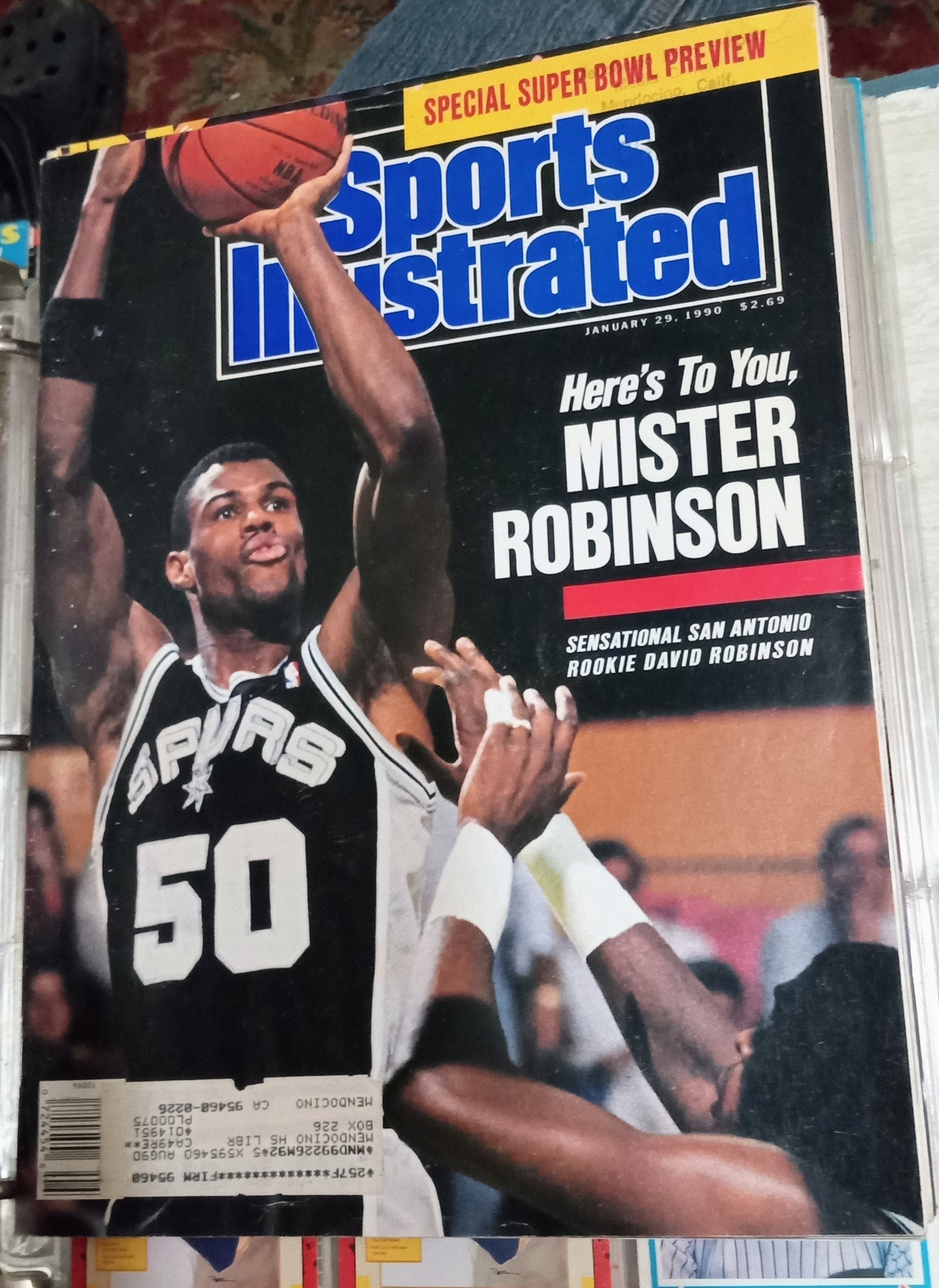 Three Sports Illustrated Michael Jordan David Robinson Will Clark