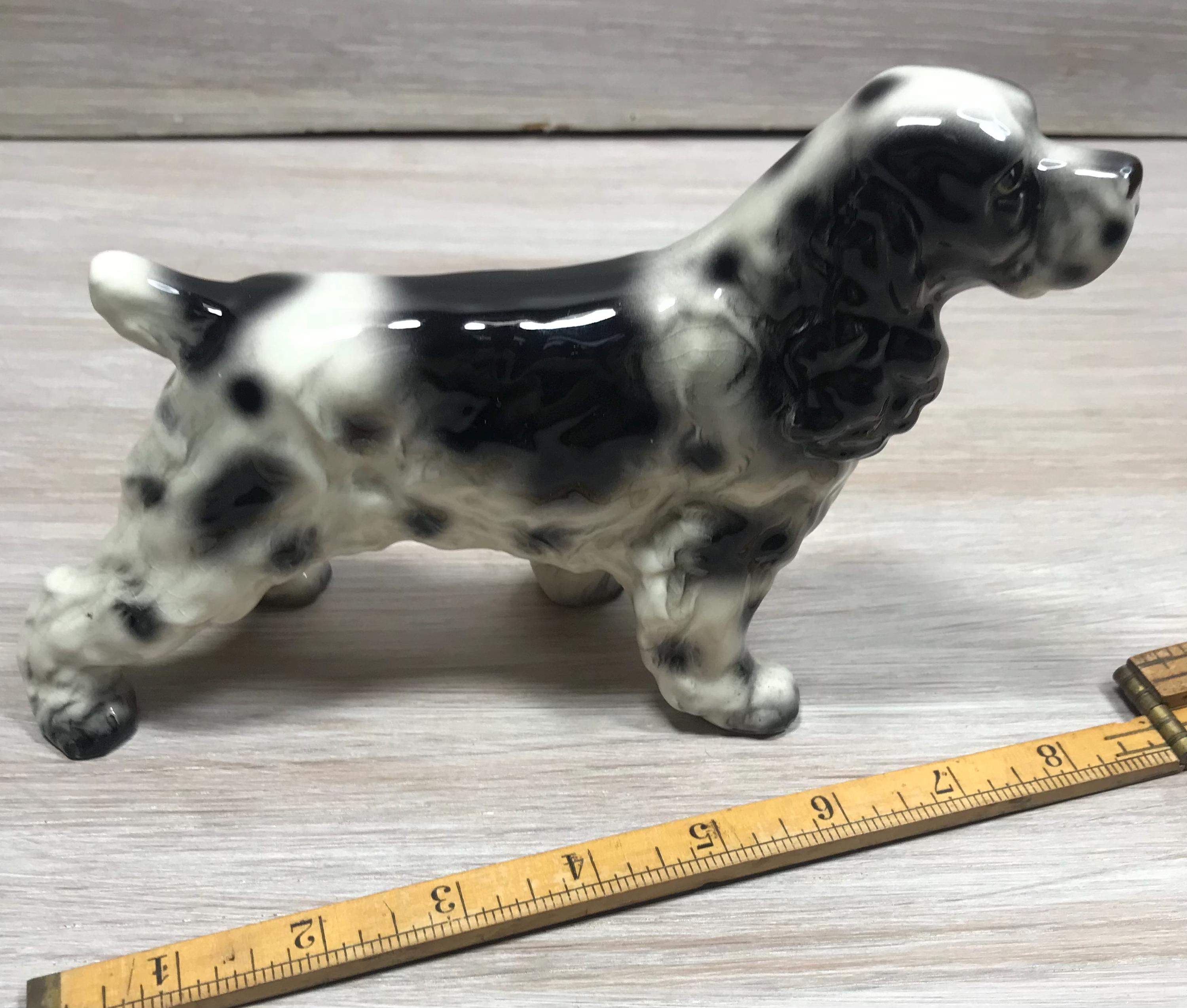 コッカースパニエルの磁器の置物犬、大型犬のコレクション - Etsy 日本