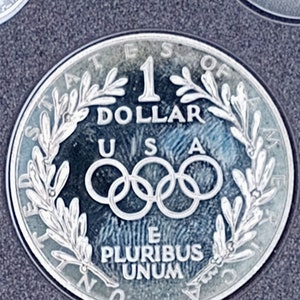 Seoul Olympiad Commemorative 1988 Silver Dollar  Uncirculated 1 Dollar Coin