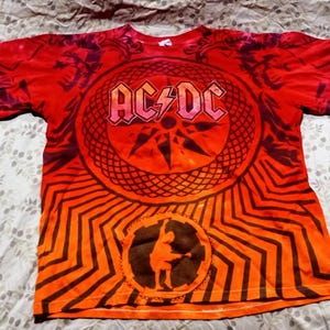 AC/DC  Shirt Black Ice World Tour Medium