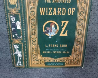 Two Books of Wizard Of Oz -The Annotated Wizard of OZ   and The Wonderful Land of Oz by L. Frank Baum and M. Patrick Hearn Excellent