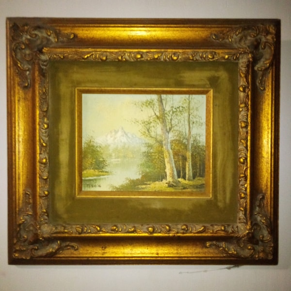 Antique Oil Painting and Frame 1900's