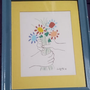 1958 Pablo Picasso Bouquet Of Peace Lithograph