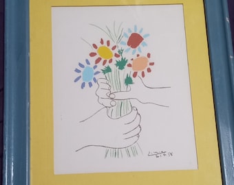ピカソ「平和の花束」プリント • 1958年 リトグラフ ウォールアート
