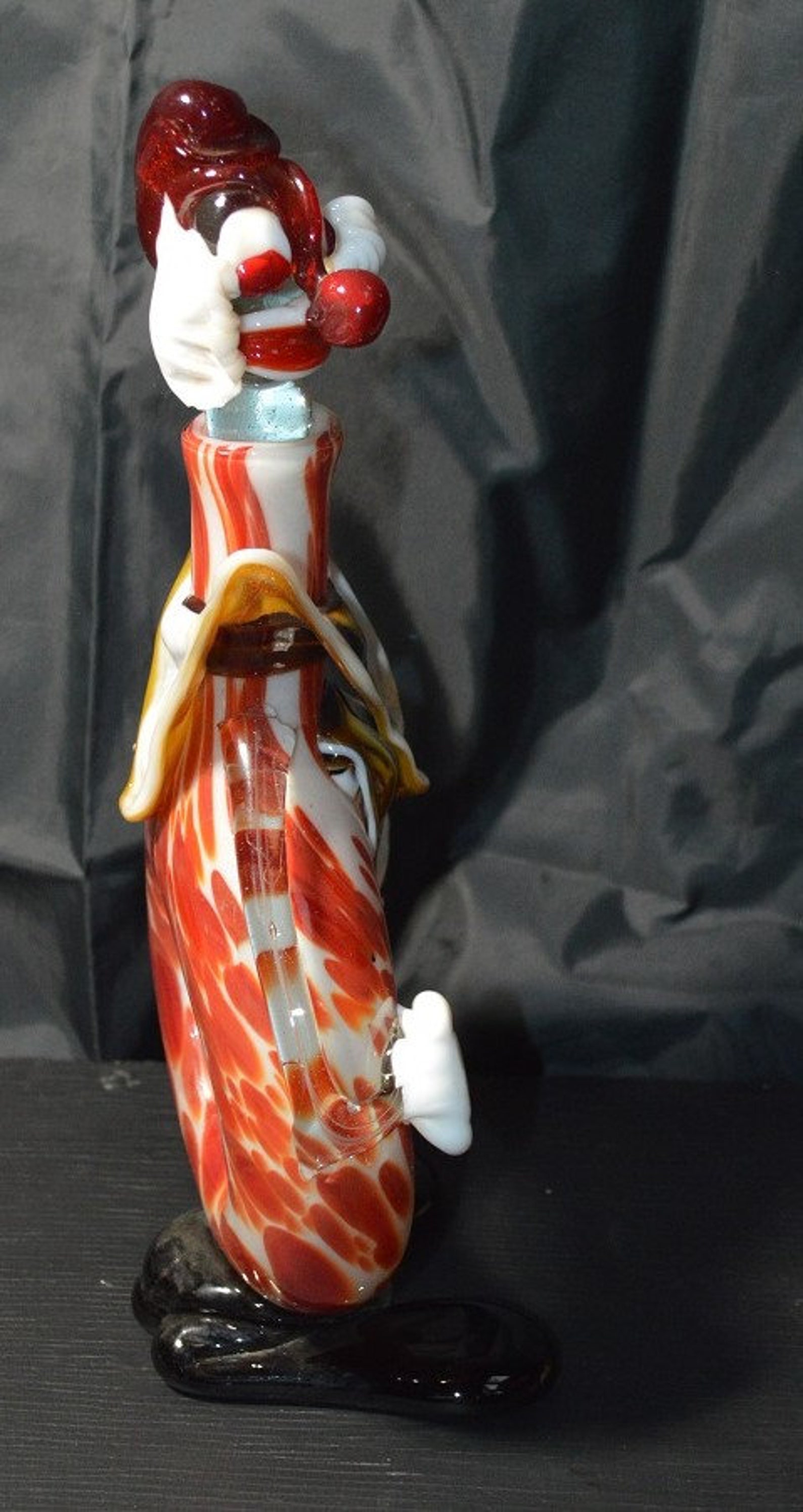 Vintage Hand Blown murano Glass Clown Decanter Etsy