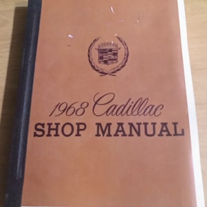 Vintage 68 Cadillac Shop Manual Original