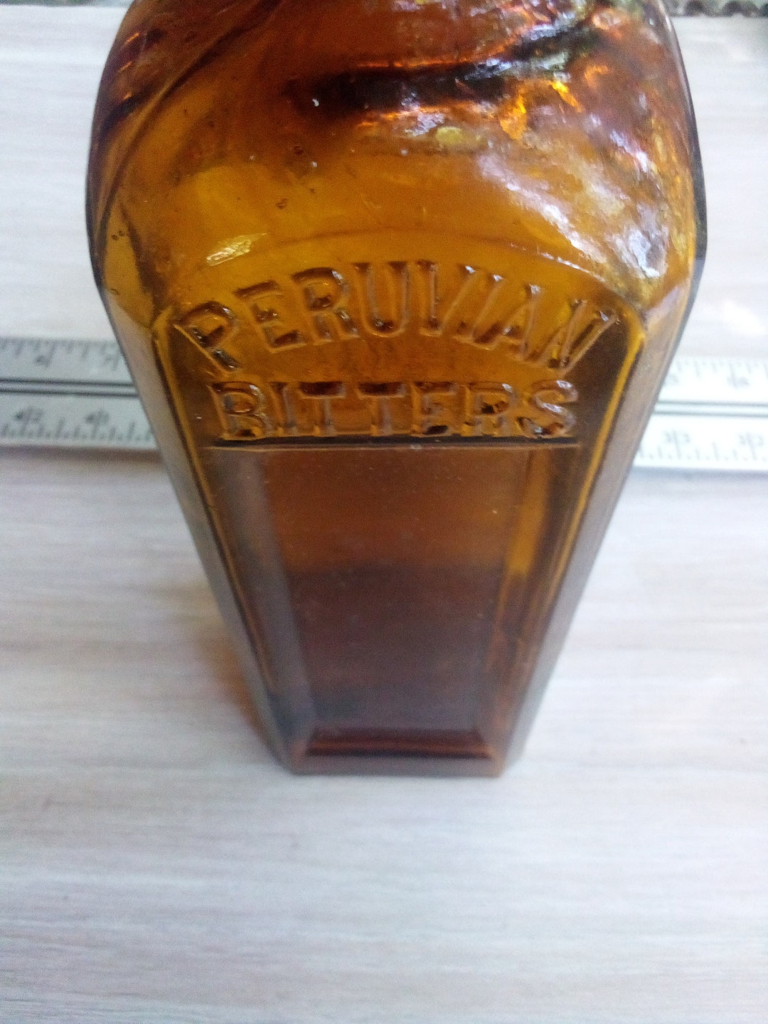 1880s Western PERUVIAN BITTERS Medicine Bottle, San Francisco Bottle ...