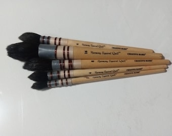Creative Mark Harmony Blue Squirrel Quill Watercolor Brush Set da 5 - Pennelli per acquerello professionali per artisti - Pancia piena realizzati a mano
