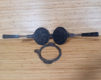 Macchina per waffle e pizzelle in ghisa Jotul Norway vintage