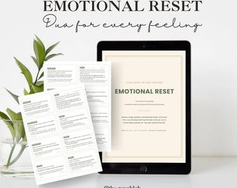 Emotional Regulation Dua Cards for Kids | Islamic Affirmation Deck (PDF Download)