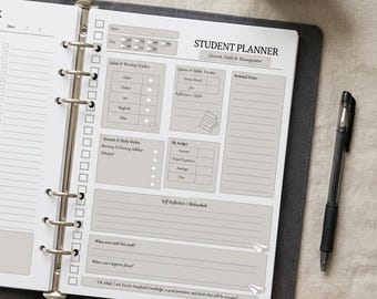 Muslim Student Planner | Academic & Faith Tracker (PDF Download)