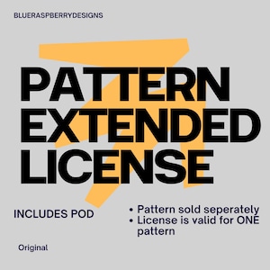 Seamless Pattern Extended License Add On