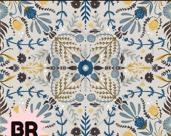 Nahtloses Boho-Blumenmuster | Digitales Papier im Folk-Art-Stil | Skandinavisches Blumenmuster | Cottagecore