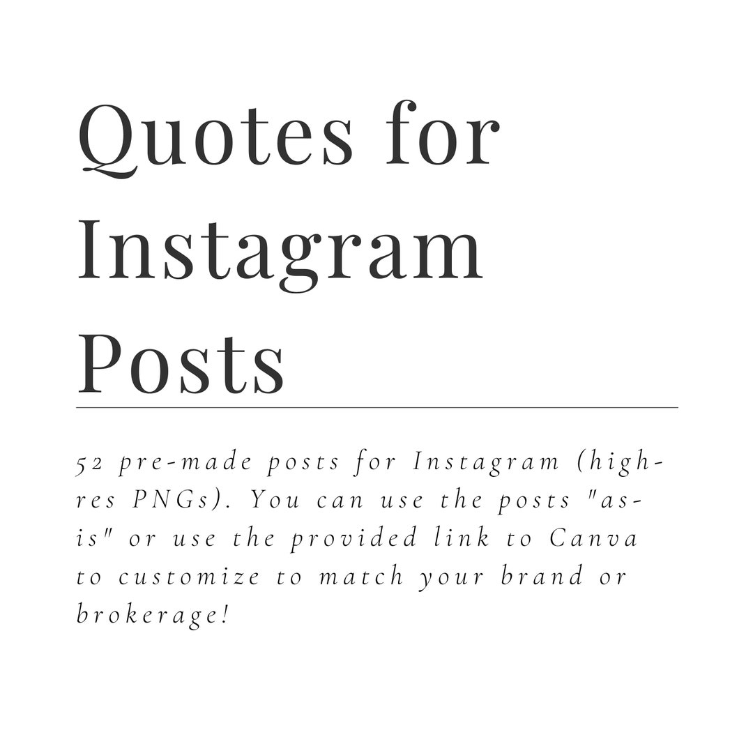52 Positive Quote Posts for Instagram Etsy