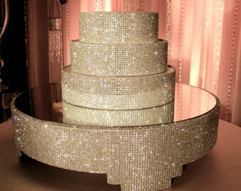 crystal cake stand etsy