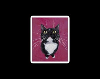 Tuxedo Cat Blasenfreie Aufkleber