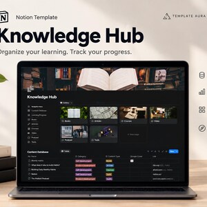 Notion Knowledge Hub Template – Content Database & Learning Progress Dashboard