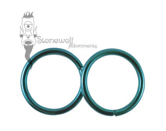 Made to Order Niobium Anodized Seam Ring Segment Septum Nose Cartilage Lip Helix Daith Tragus Piercing