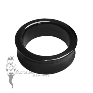 Handmade Double Flared Delrin Eyelet, Choice of Size & Length Tunnel Gauge up to 2&quot;