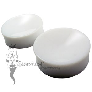 Ein handgefertigter doppelt ausgestellter PTFE Plug, Größenwahl & Längenmesser bis 2&quot;