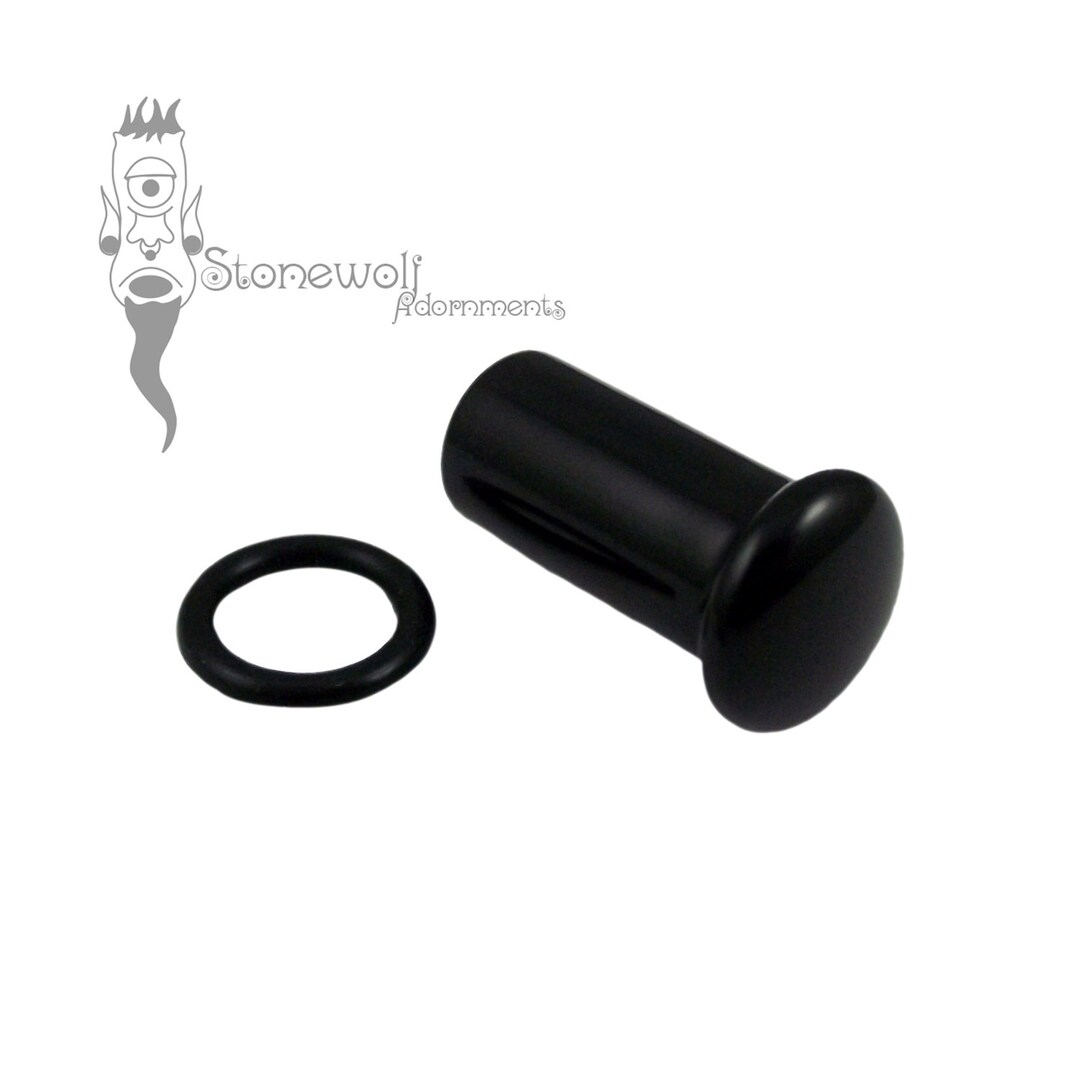 Delrin Single Flared Plug for Stretched Tongue Piercing – Custom Made ...